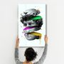 Autres décorations murales - Abstract Colorful Face 2 | Glass Wall Art - ARTDESIGNA