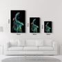 Other wall decoration - Blue Fish | Glass Wall Art - ARTDESIGNA