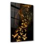 Autres décorations murales - Abstract Yellow Birds | Glass Wall Art - ARTDESIGNA