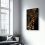 Autres décorations murales - Abstract Yellow Birds | Glass Wall Art - ARTDESIGNA