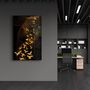 Autres décorations murales - Abstract Yellow Birds | Glass Wall Art - ARTDESIGNA