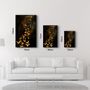 Autres décorations murales - Abstract Yellow Birds | Glass Wall Art - ARTDESIGNA