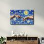 Autres décorations murales - Abstract Van Gogh | Glass Wall Art - ARTDESIGNA