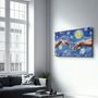 Autres décorations murales - Abstract Van Gogh | Glass Wall Art - ARTDESIGNA
