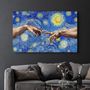 Autres décorations murales - Abstract Van Gogh | Glass Wall Art - ARTDESIGNA