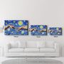 Autres décorations murales - Abstract Van Gogh | Glass Wall Art - ARTDESIGNA