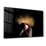 Other wall decoration - Crowned Crane | Glass Wall Art - ARTDESIGNA