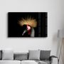 Other wall decoration - Crowned Crane | Glass Wall Art - ARTDESIGNA