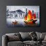 Autres décorations murales - Abstract Colorful Boat | Glass Wall Art - ARTDESIGNA