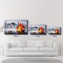 Autres décorations murales - Abstract Colorful Boat | Glass Wall Art - ARTDESIGNA