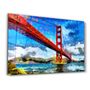 Autres décorations murales - Abstract Colorful Bridge | Glass Wall Art - ARTDESIGNA