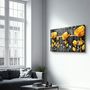 Autres décorations murales - Yellow Flowers 2 | Glass Wall Art - ARTDESIGNA