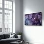 Autres décorations murales - Purple Wave Pattern | Glass Wall Art - ARTDESIGNA