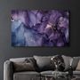 Autres décorations murales - Purple Wave Pattern | Glass Wall Art - ARTDESIGNA