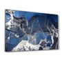 Other wall decoration - Dark Blue Wave Pattern V4 | Glass Wall Art - ARTDESIGNA