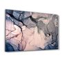 Other wall decoration - Gray and Blue Wave Pattern | Glass Wall Art - ARTDESIGNA