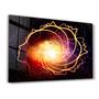Other wall decoration - Abstract Space Portrait | Glass Wall Art - ARTDESIGNA