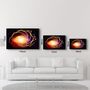 Other wall decoration - Abstract Space Portrait | Glass Wall Art - ARTDESIGNA