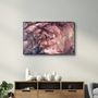 Other wall decoration - Purple Wave Pattern V3 | Glass Wall Art - ARTDESIGNA