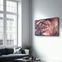 Other wall decoration - Purple Wave Pattern V3 | Glass Wall Art - ARTDESIGNA