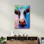 Autres décorations murales - Cow Smiling | Glass Wall Art - ARTDESIGNA