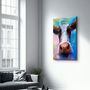Autres décorations murales - Cow Smiling | Glass Wall Art - ARTDESIGNA