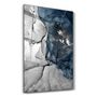 Other wall decoration - Blue Wave Pattern | Glass Wall Art - ARTDESIGNA