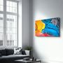 Autres décorations murales - Colorful Wave Pattern | Glass Wall Art - ARTDESIGNA