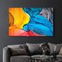 Autres décorations murales - Colorful Wave Pattern | Glass Wall Art - ARTDESIGNA