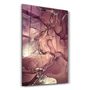 Other wall decoration - Red Wave Pattern | Glass Wall Art - ARTDESIGNA
