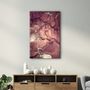 Other wall decoration - Red Wave Pattern | Glass Wall Art - ARTDESIGNA