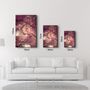 Other wall decoration - Red Wave Pattern | Glass Wall Art - ARTDESIGNA