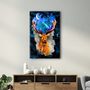 Other wall decoration - Deer & Moon | Glass Wall Art - ARTDESIGNA