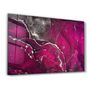 Other wall decoration - Purple Wave Pattern V2 | Glass Wall Art - ARTDESIGNA