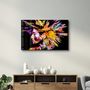 Autres décorations murales - Abstract Colorful Woman Portrait V1 | Glass Wall Art - ARTDESIGNA