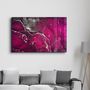 Other wall decoration - Purple Wave Pattern V2 | Glass Wall Art - ARTDESIGNA