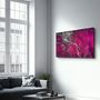 Other wall decoration - Purple Wave Pattern V2 | Glass Wall Art - ARTDESIGNA