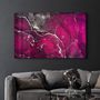 Other wall decoration - Purple Wave Pattern V2 | Glass Wall Art - ARTDESIGNA