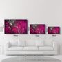 Other wall decoration - Purple Wave Pattern V2 | Glass Wall Art - ARTDESIGNA