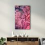 Autres décorations murales - Pink Wave Pattern | Glass Wall Art - ARTDESIGNA