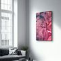 Autres décorations murales - Pink Wave Pattern | Glass Wall Art - ARTDESIGNA