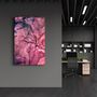 Autres décorations murales - Pink Wave Pattern | Glass Wall Art - ARTDESIGNA
