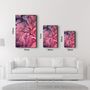 Autres décorations murales - Pink Wave Pattern | Glass Wall Art - ARTDESIGNA
