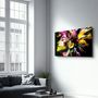 Autres décorations murales - Abstract Colorful Woman Portrait V2 1 | Glass Wall Art - ARTDESIGNA