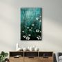 Autres décorations murales - Yellow Flowers V2 | Glass Wall Art - ARTDESIGNA