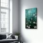 Autres décorations murales - Yellow Flowers V2 | Glass Wall Art - ARTDESIGNA