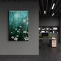 Autres décorations murales - Yellow Flowers V2 | Glass Wall Art - ARTDESIGNA