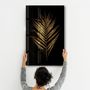 Other wall decoration - Golden Leaves | Glass Wall Art - ARTDESIGNA