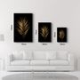 Other wall decoration - Golden Leaves | Glass Wall Art - ARTDESIGNA