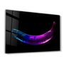 Other wall decoration - Abstract Blue and Purple Banana | Glass Wall Art - ARTDESIGNA